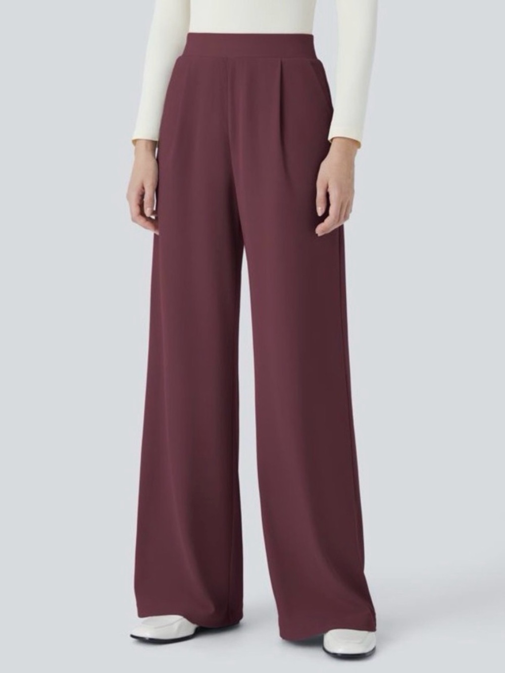 NWT Halara Flex High Waisted Wide Leg Waffle Pants XS Petite | Work to Weekend
